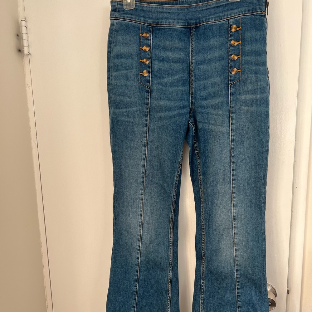 Anthropologie Pilcro and The Letterpress Sailor High Jeans Size 30